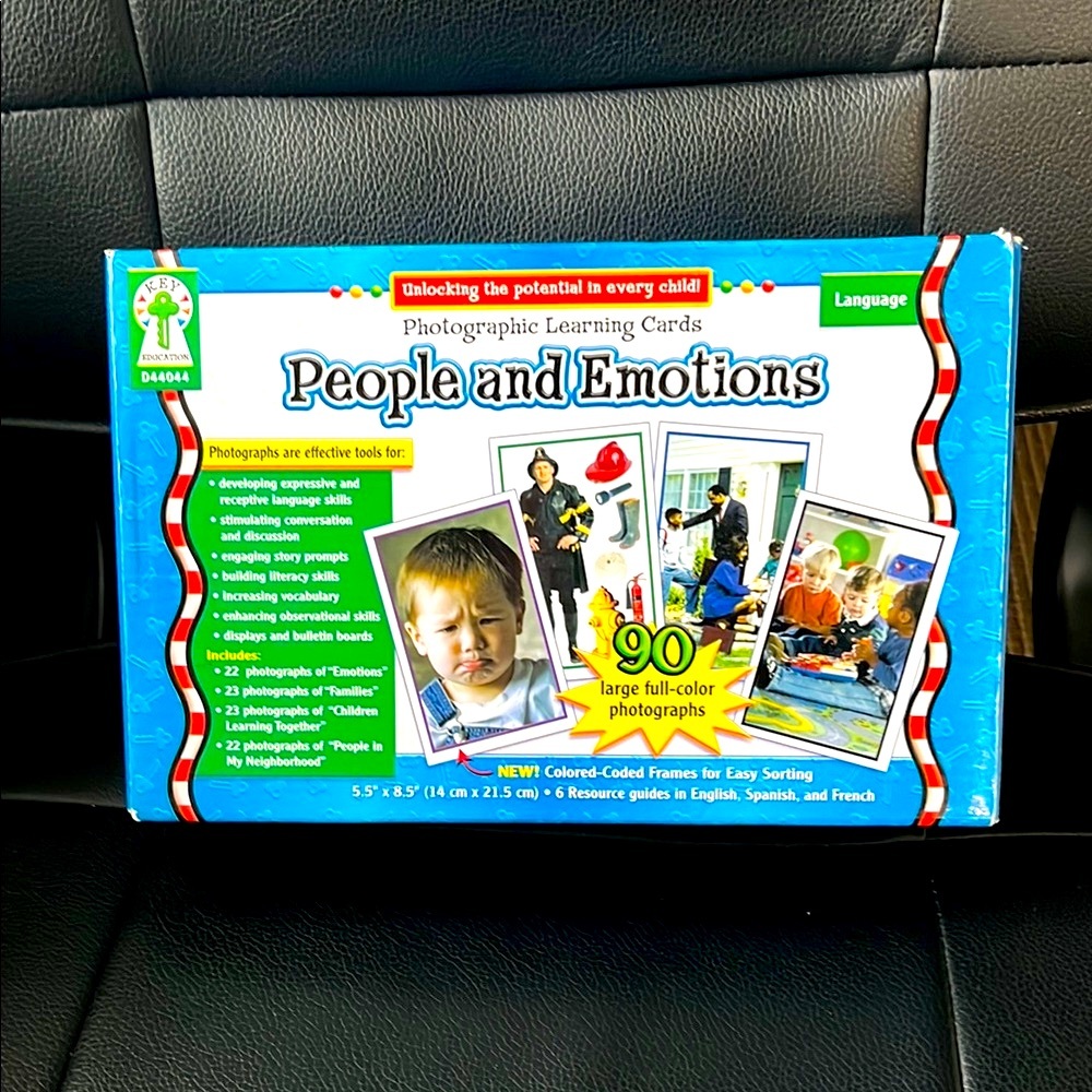 KEY EDUCATION People and Emotions Photographic Learning Cards for Children.